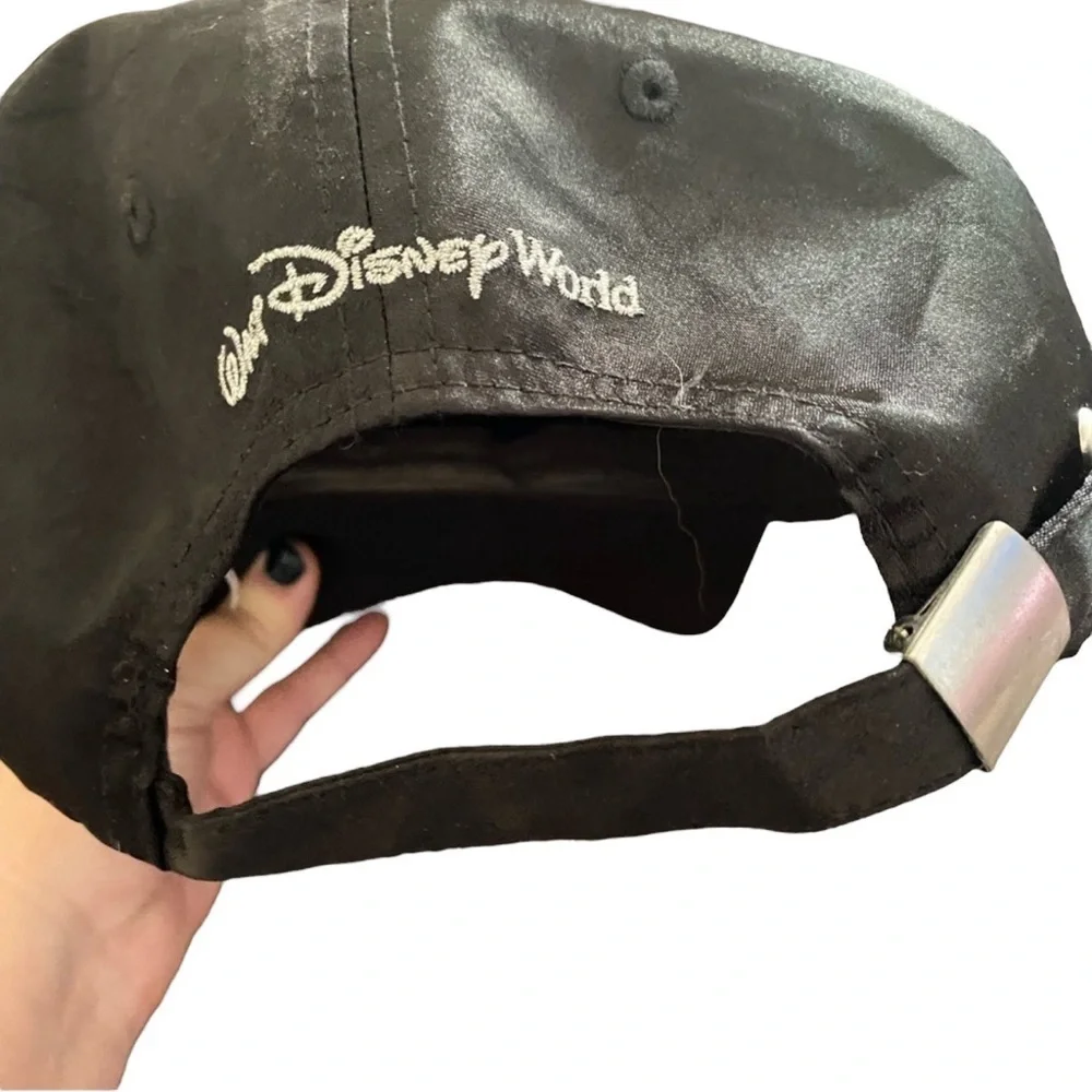 Disney Parks Cinderella Castle Fireworks Glitter Satin Hat. Adjustable.